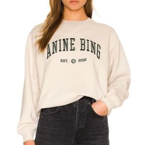 Ramona university sweatshirt in cream